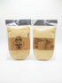 Glove Loofah in its pack, front and back