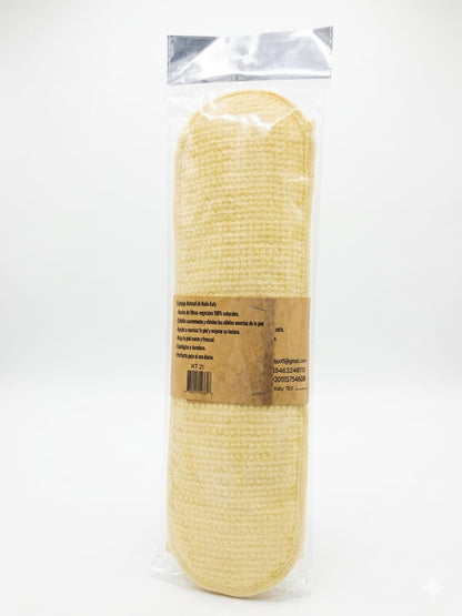 Long Loofah in its pack, back